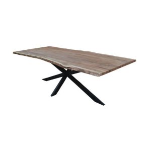 Front View of Natural Sasha Dining Table By Best Price Furniture